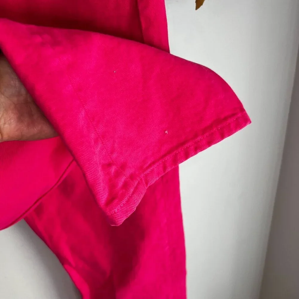 Etica Womens Rhea Mid Rise Straight Leg Denim Size 30 in Raspberry Pink - Picture 3 of 9